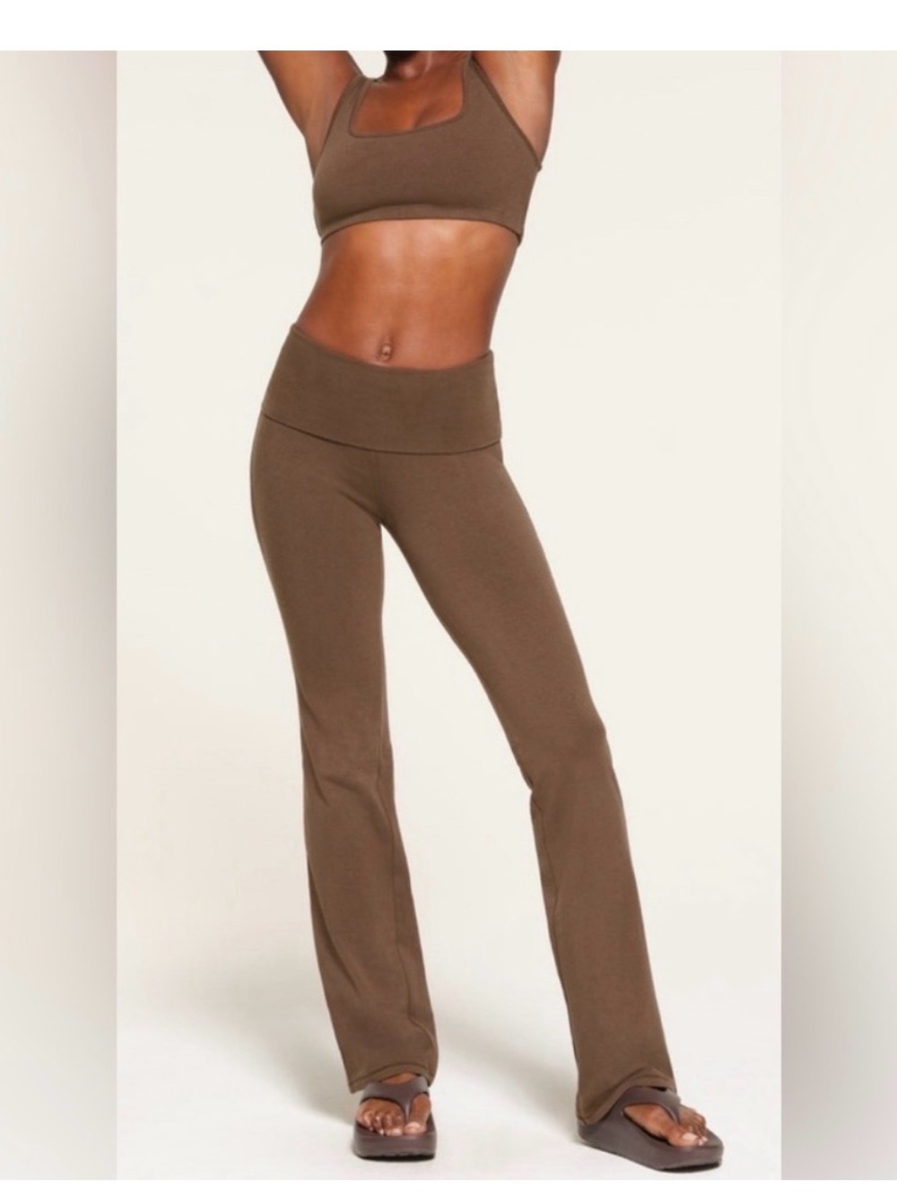 OUTDOOR FOLDOVER BOOTCUT LEGGING | COCOA Size XS
